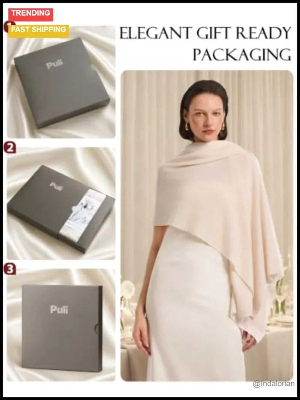 Wool Cashmere Shawl Wrap for Evening Dress Wedding Pashmina Travel Blanket Gift